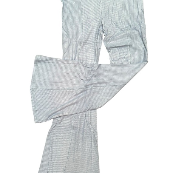 Area Stars NWT Pull On Ribbed Bell Flare Athleisure Pant in Blue Size Small - Picture 5 of 14